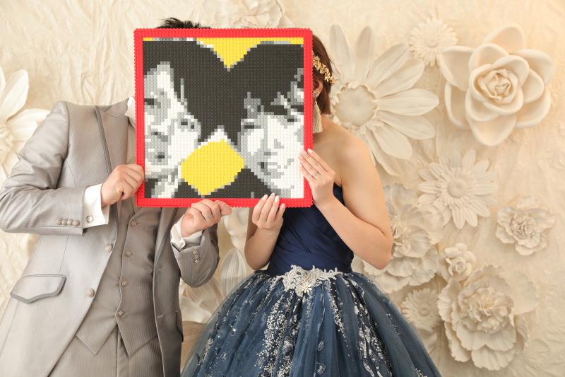 スタジオ×カラードレス撮影