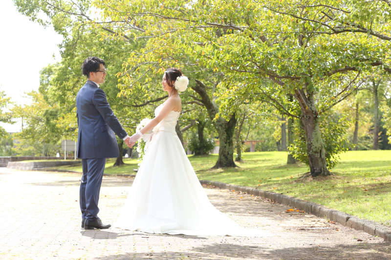 カジュアルに公園ロケーション撮影