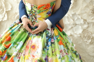 お嫁様こだわりのカラードレス♩