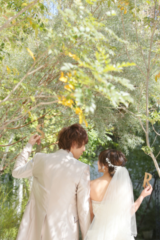 フォトウェディング　ガーデン撮影