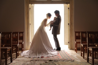 家族で一緒にウエディングフォト