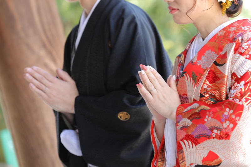神社でロケーション撮影♪