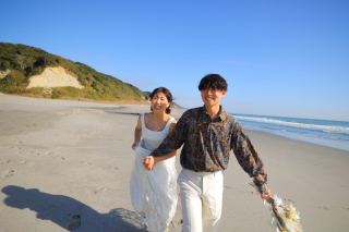 伊古部海岸 洋装ロケーション撮影