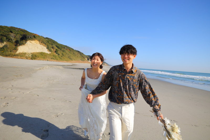 伊古部海岸 洋装ロケーション撮影