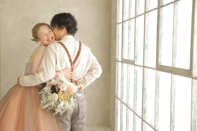 頬にキス
