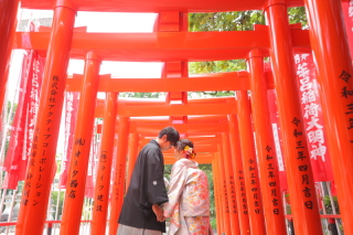 神社×海ロケーション
