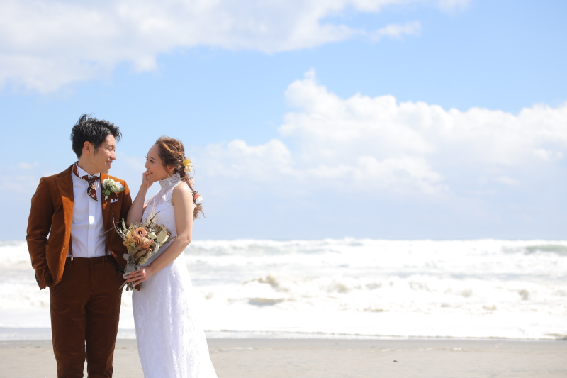 青空広がる海ロケーション