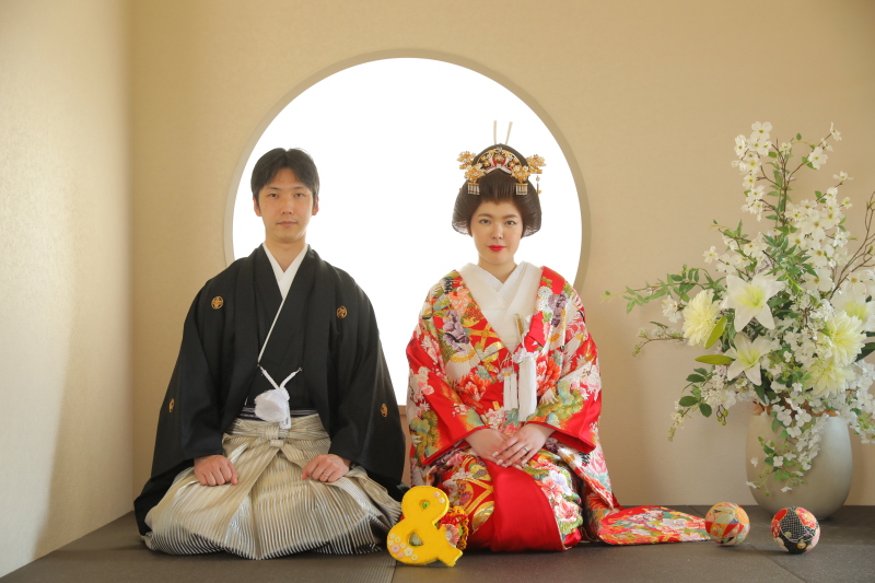 締めは和装できっちりと