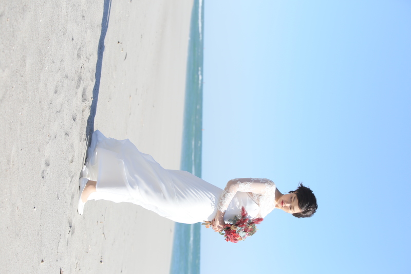 ショートカットの花嫁