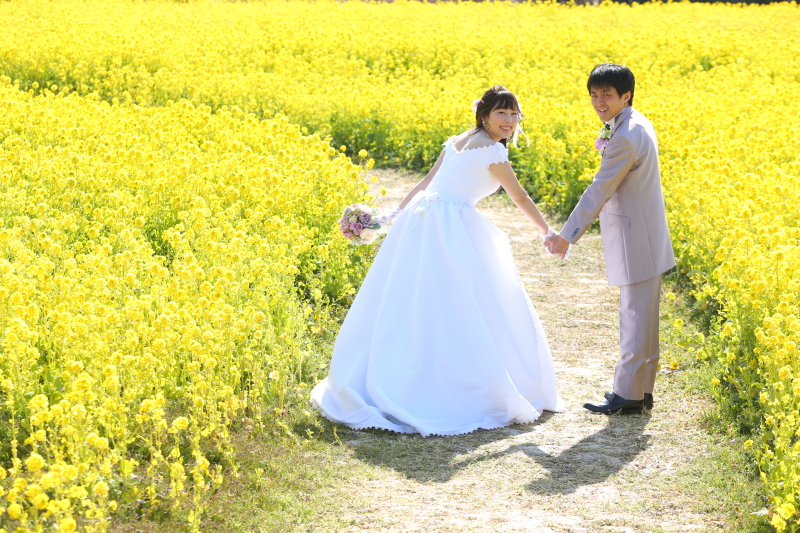 黄色に囲まれて♪