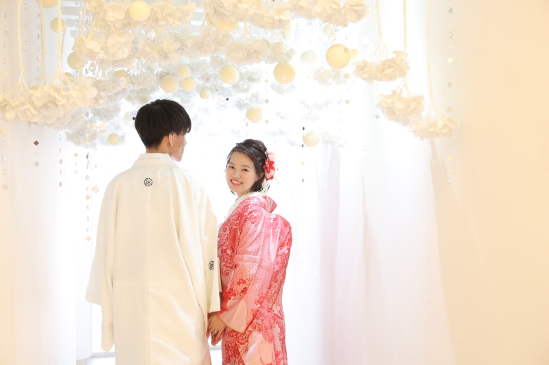 洋風背景×和装