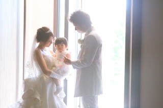親子で一緒にフォトウエディング♪