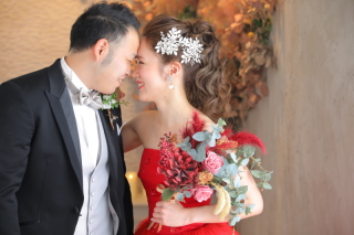 新婦様、憧れのポージングで撮影♪