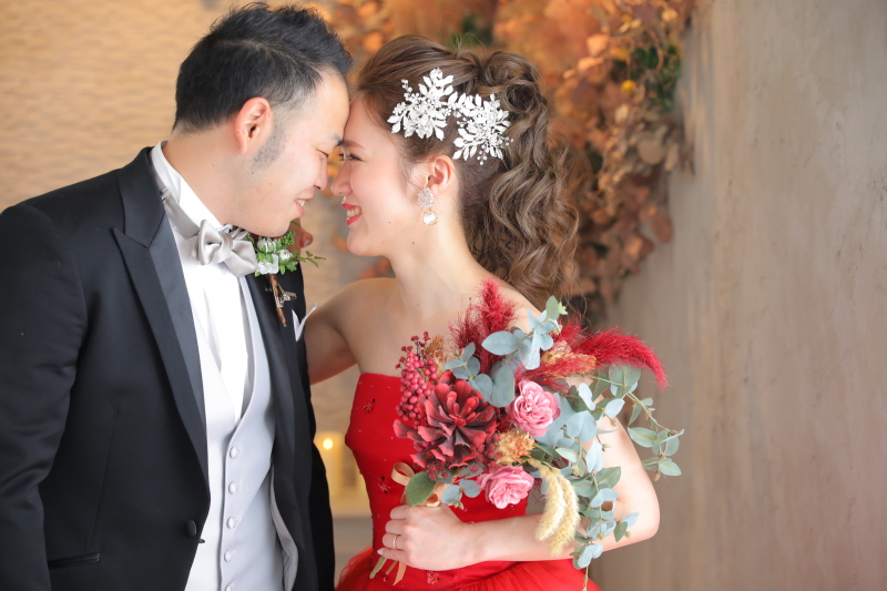 新婦様、憧れのポージングで撮影♪