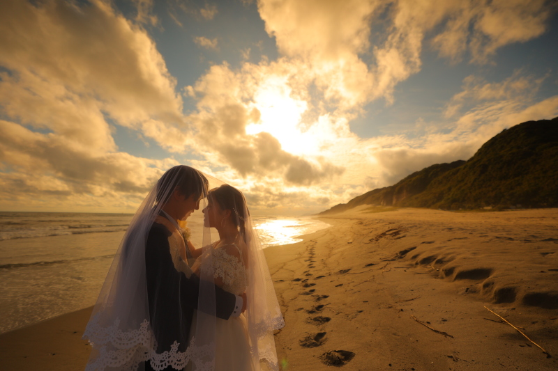 牟呂八幡宮　伊古部海岸　和洋２着ロケーション撮影