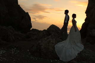 ホワイトベル豊橋_夕日でロマンティックな海ロケーション