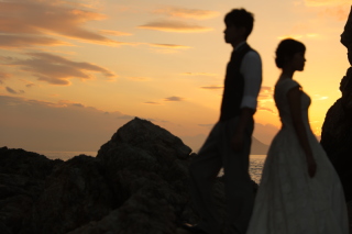 ホワイトベル豊橋_夕日でロマンティックな海ロケーション