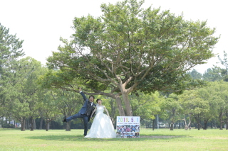 近郊の公園での撮影