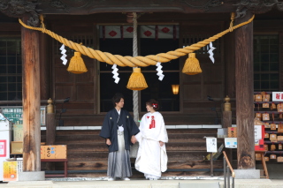 近郊の神社の撮影