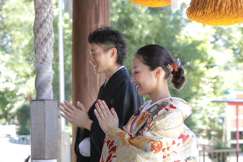ホワイトベル豊橋_神社・寺院で撮影できる