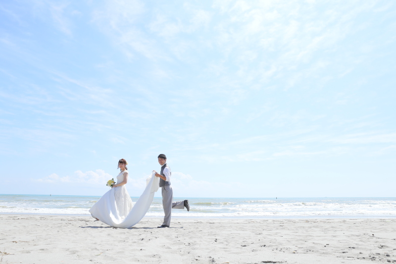 洋装海ロケーション＋和装スタジオ　全300データ即日渡し＆ウェルカムポスター付き！