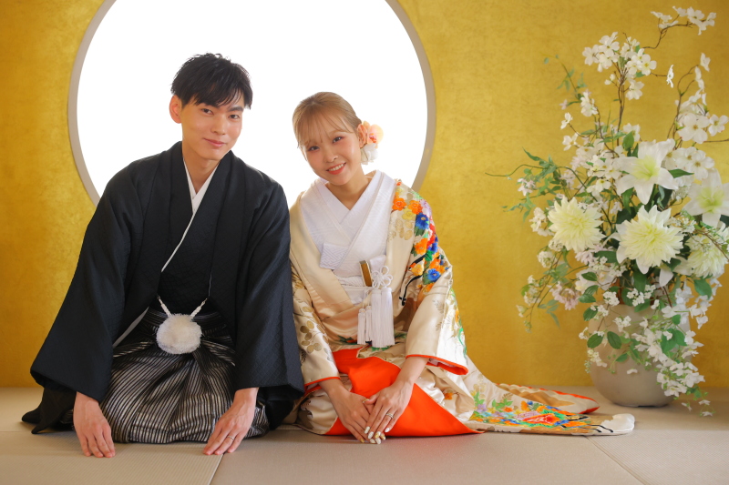 データ2カット即日渡し&写真2枚付き!洋装和装どちらもスタジオ