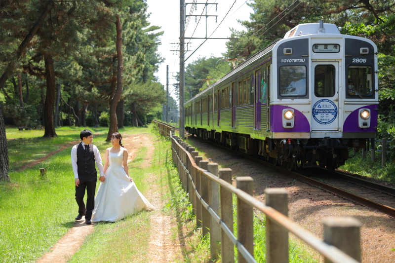 緑豊かな高師緑地洋装ロケーション 全300データ即日渡し&ウェルカムポスター付き!