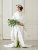 新婦 色掛下 雲流花ﾋﾜ(正絹) 