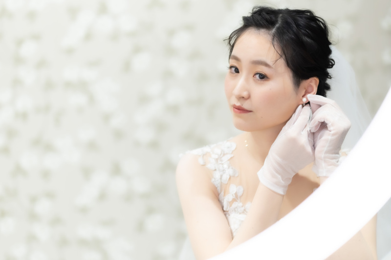 美しく仕上がるお仕度シーン