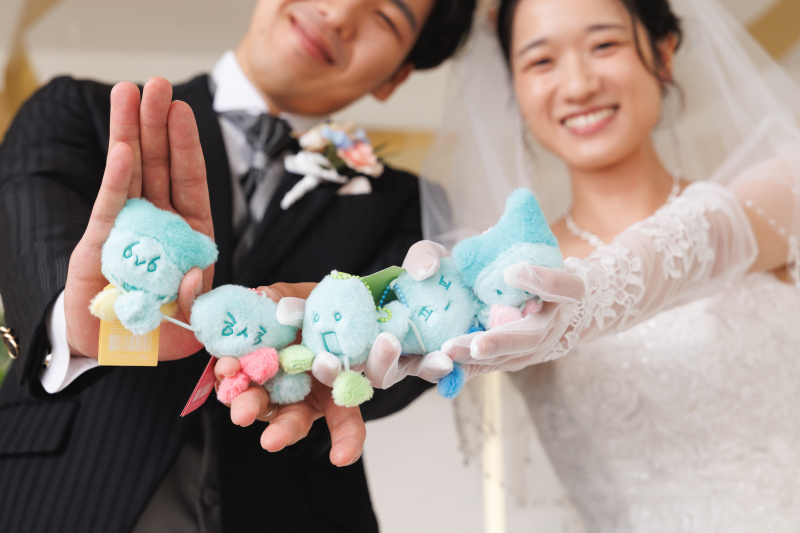 グッズを持って♪