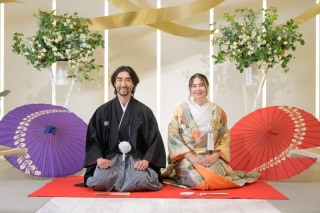 国際結婚なお二人の和洋フォトウェディング♡