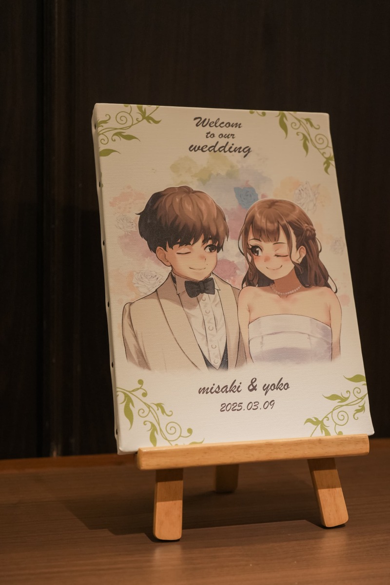 おふたりの想いがこもったウェルカムスペースで♪