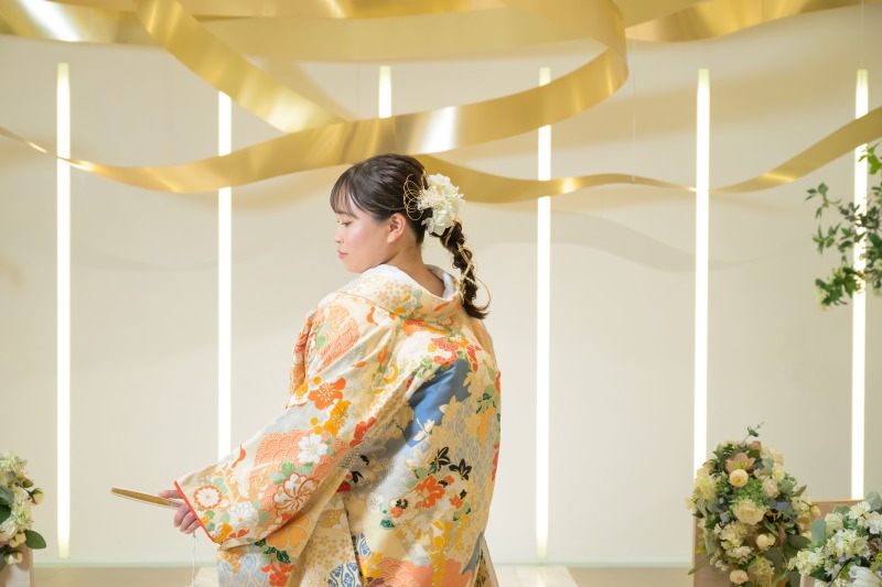 和装×洋髪スタイルが可愛い!