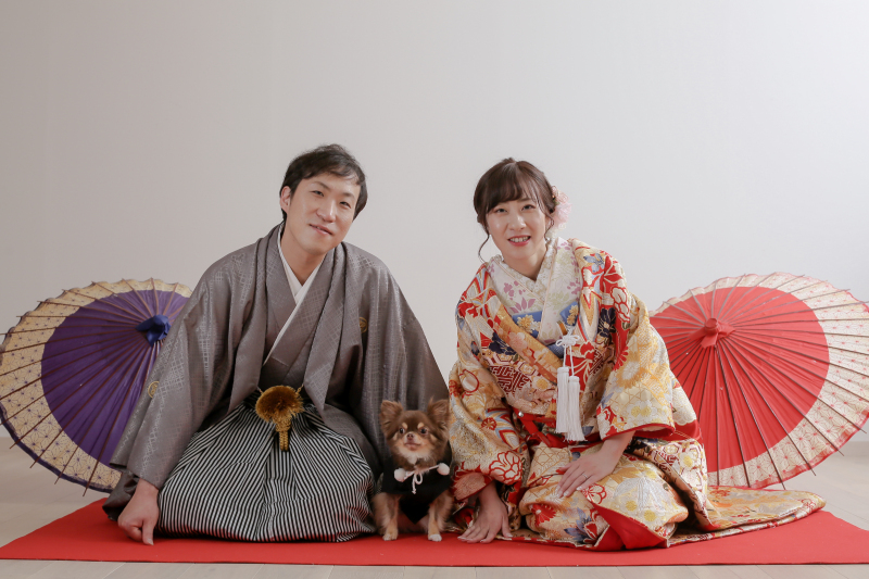 小さな結婚式 大宮店_ペットと一緒に撮影できる