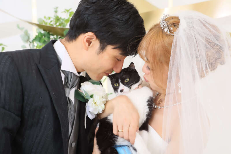 小さな結婚式 大宮店_ペットと一緒に撮影できる