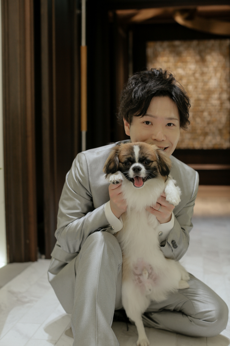 小さな結婚式 大宮店_ペットと一緒に撮影できる