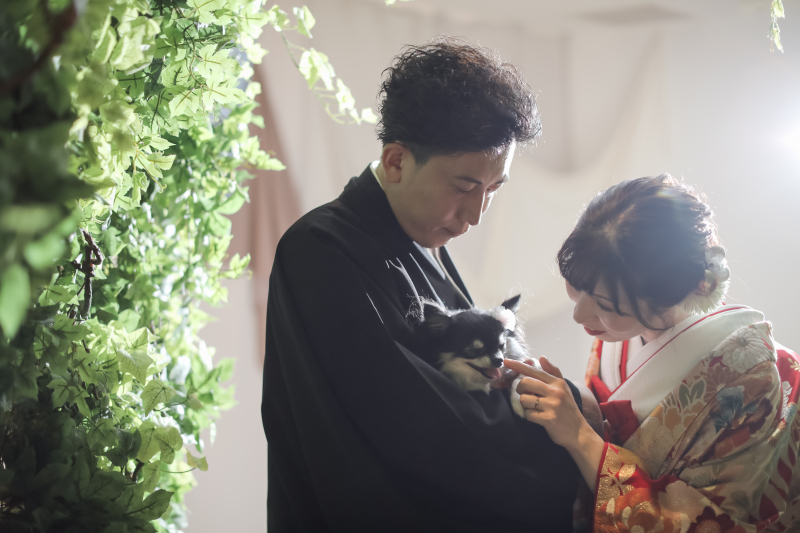 ペットにメロメロのお二人を写した1枚です!