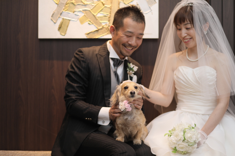 小さな結婚式 大宮店_ペットと一緒に撮影できる