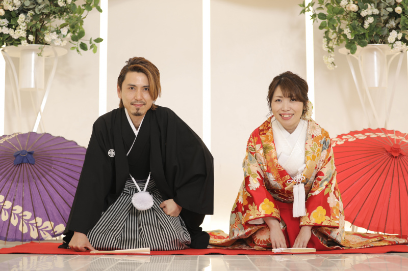 和傘を使って和装らしらをUP！