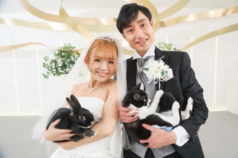 小さな結婚式 大宮店_ペットと一緒に撮影できる