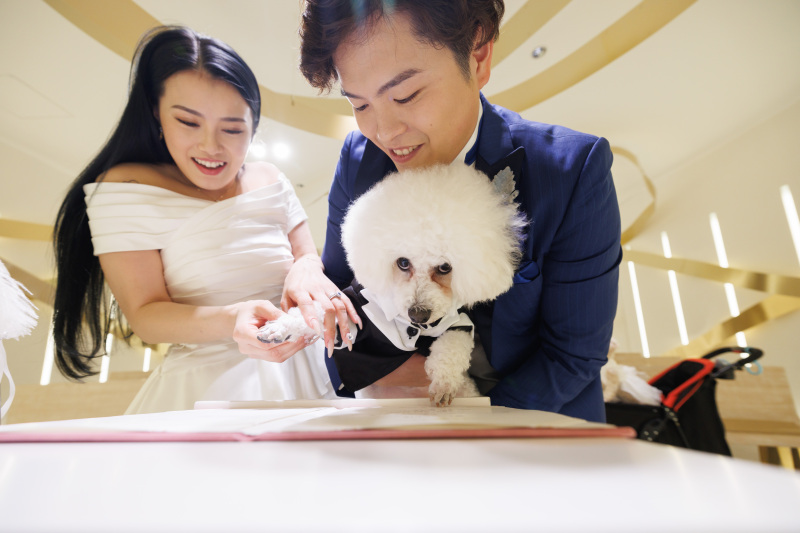 小さな結婚式 大宮店_ペットと一緒に撮影できる