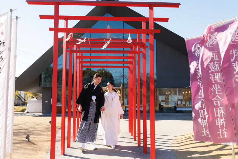 【挙式付きプラン】所沢武蔵野坐令和神社での200カットデータ付きロケーションフォト