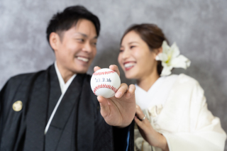 和装スタジオ　野球グッズ