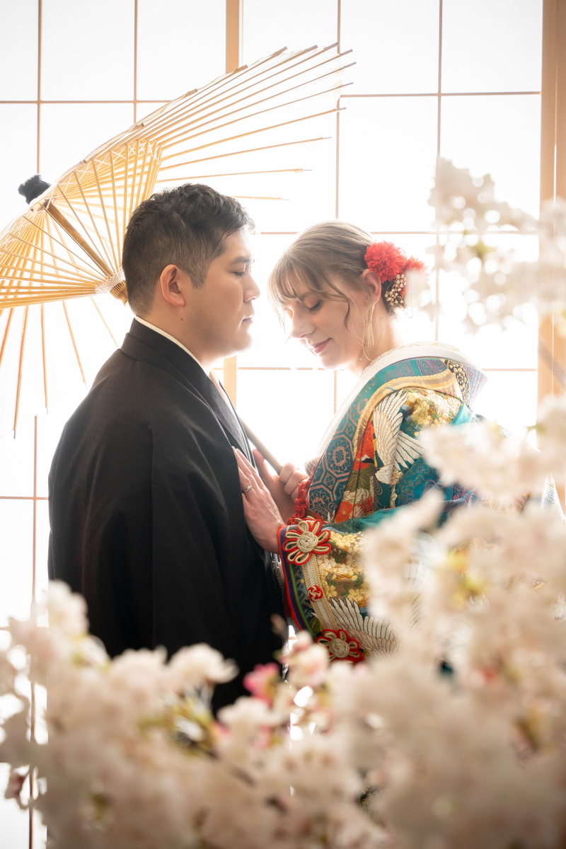 色打掛にチェンジ