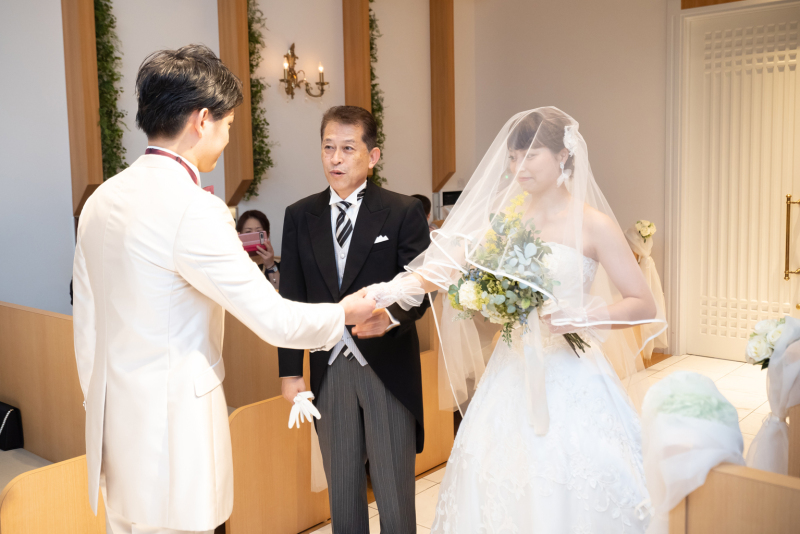 お父様との入場