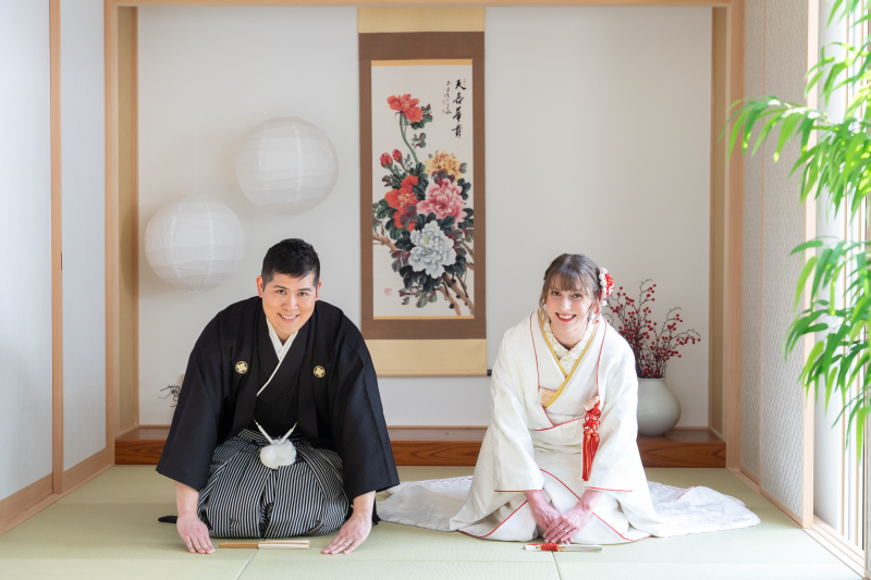 お辞儀ショット