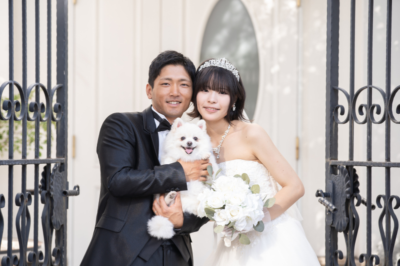 大切な家族と大好きな愛犬とフォトウェディング