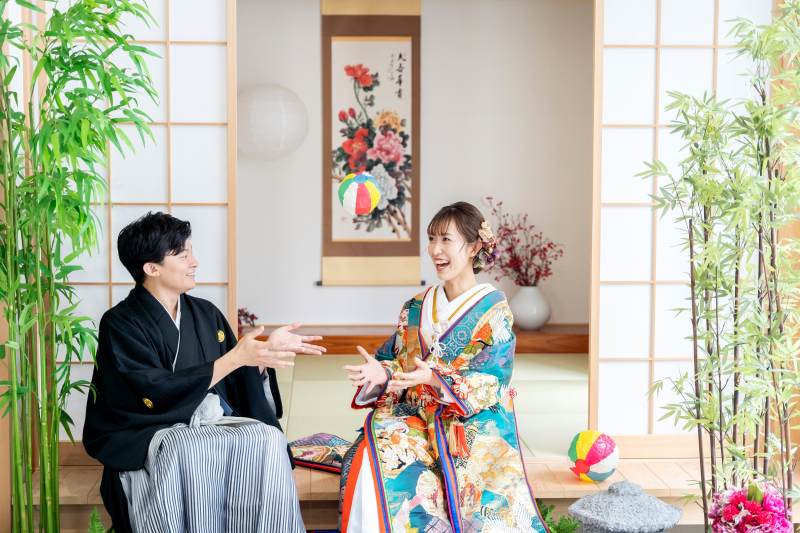 色打掛にチェンジ