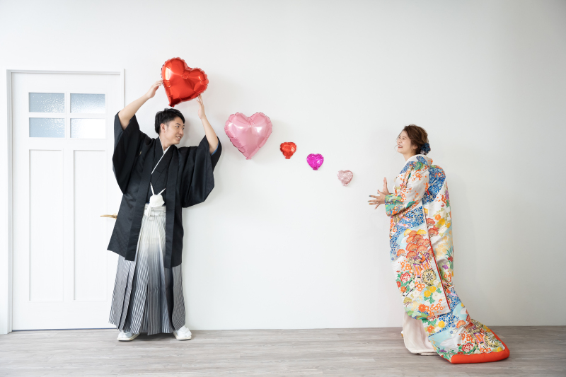 ハートのバルーン