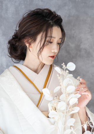 新婦和装 衿元コーデ